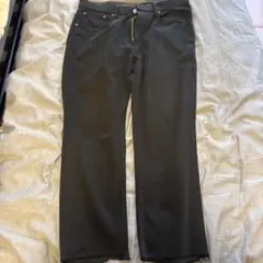 EDWIN ブラック ワイドレッグデニム