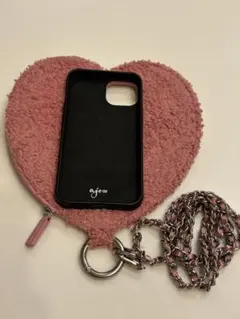 ajew fluffy dress HEART iPhone12 gray - メルカリ