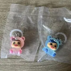 クレヨンしんちゃんみんなでくまパジャマ めじるしアクセサリー 2個セット