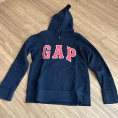GAP KIDS フード付トレーナー パーカー 裏起毛130サイズ ネイビー