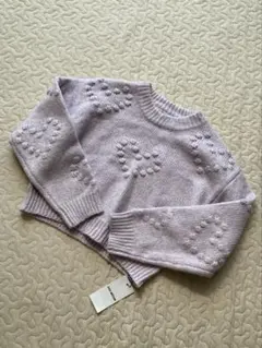 新品タグ付き　STAY MOTION ぽんぽんハート模様　長袖ニット