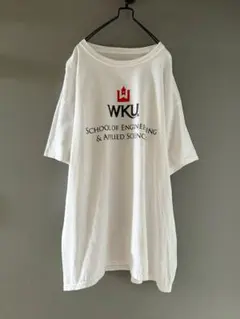 古着 ビンテージ 00s 企業ロゴ プリント 白 オーバーサイズ Tシャツ 美品