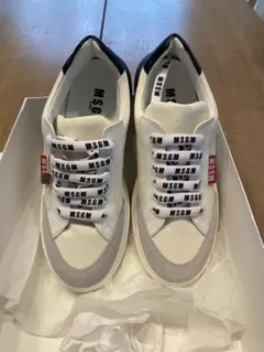 MSGM スニーカー ホワイト ブラック　未使用品