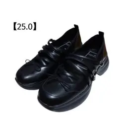 GU rokh メリージェーンシューズ 25.0サイズ(XL) ブラック