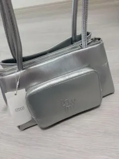 タグ付新品◎LOWRYS FARM ハンドバッグ シルバー ローリーズ