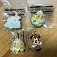 東京ディズニーランド ジャングルカーニバル ピンバッジ&キーホルダー4点セット
