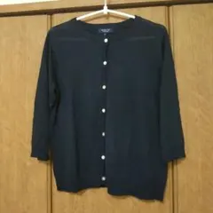 BLUELIFE ネイビー 五分袖カーディガン サイズ2