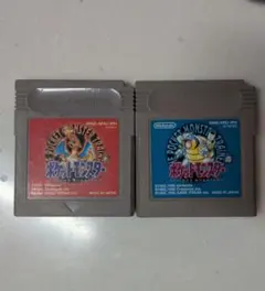 ゲームボーイ ポケモン 赤・青 2本セット　※ジャンク扱い