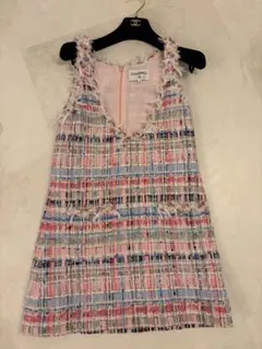 CHANEL ノースリーブツイードワンピース