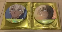 名探偵コナン　安室透　ホログラム缶バッジ　2個