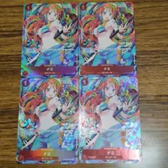 ワンピースカード ナミ パラレル ST01-007 4枚