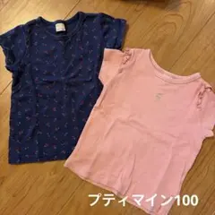 プティマイン　100サイズ　Tシャツ2枚セット