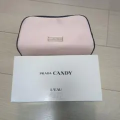 ノベルティ　非売品　PRADA Candy L'Eau ポーチ ピンク/ブラック
