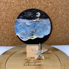 インテリアコースターアート 原画 「静けさこそが光」