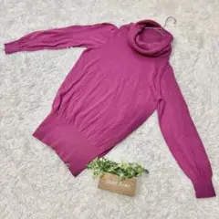 美品✨【and it_】アンドイット 長袖セーター タートルネック (M)