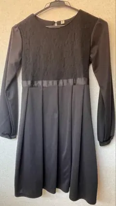 ブラックレースドレス サイズ140