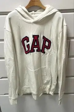 GAP ホワイト ロゴパーカー