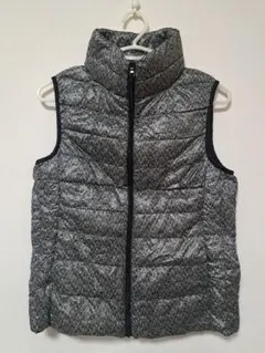 ユニクロ/UNIQLO　ウルトラライトダウンベスト　S　ツイード調