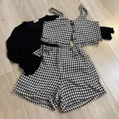 branshes⭐︎千鳥柄セットアップ 【140-150cm】