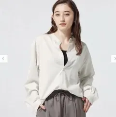 バンドカラーシャツ(長袖)
