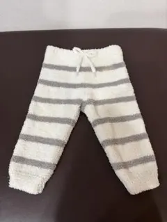 ジェラートピケ　フリース ストライプパンツ 80-90cm