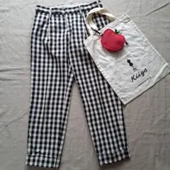 ビューティフルピープル×ユニクロ　チェック柄パンツ　エコバッグ2個セット