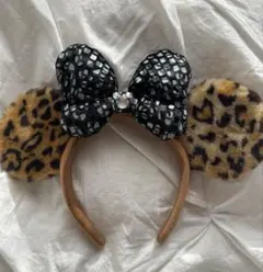 即購入OK 匿名発送　ヒョウ柄カチューシャ東京ディズニーランド　ミニーちゃん
