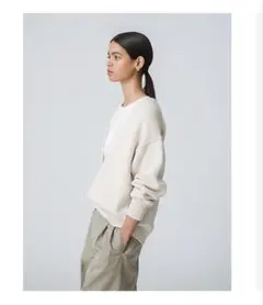 エブール　カラーミックスローゲージ ニットプルオーバー