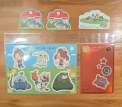 ぽこあポケモン ステッカーセット2種 ポケモンセンター 限定 新品 シール3点