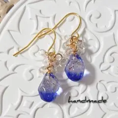 ≪322 タンザナイト 12月≫レジンピアス 450円