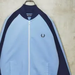 【ゆるダボ】フレッドペリー XL トラックジャケット ブルー 青 紺 ラグラン