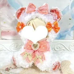 ぬい服 着ぐるみ にじぱぺっと 10cm 11cm おすわり くま オレンジ