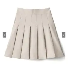 GRL インパン裏地付きプリーツミニスカート[at2229] アイボリー