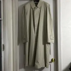 三越　ウールライナー付ステンカラーレインコート　L茶 純綿　A7 日本製　新古品