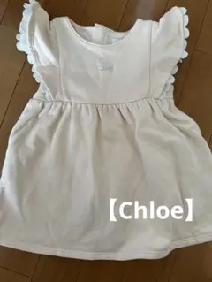 Chloé ピンクフリル袖 ワンピース 18Mのサムネイル