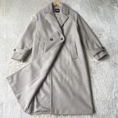 24AWモデル ZARA ザラ　オーバーサイズソフトコート ベージュXS 現行のサムネイル