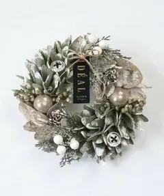 クリスマスリース プリザーブドフラワー 約30cm