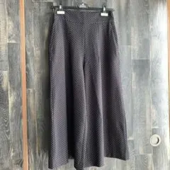 Mila Owen ドット柄ワイドパンツ ガウチョ ミラオーウェン