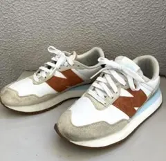 【美品】ニューバランス スニーカー　WS237BA ホワイト　23.5 レザー