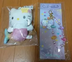 SANRIOくじハローキティ 人魚 マスコット ビーズチャーム セットのサムネイル