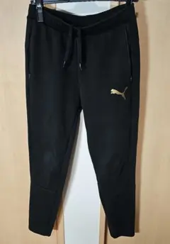 PUMA プーマ ジャージ パンツ ブラック ゴールドロゴのサムネイル