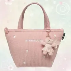 スターバックス　SAKURA2026保冷トートバッグ　ベアリスタキーチェーン
