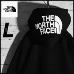 【超人気】ザ・ノースフェイス⭐フード刺繍ロゴ　パーカー　フルジップ　XL相当
