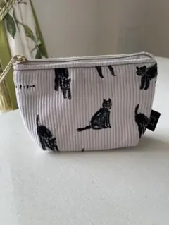 新品☆GELATO PIQUE☆ポーチ☆猫☆グレー☆ティッシュケース☆ネコ☆のサムネイル