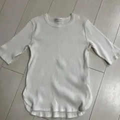 【美品】URBAN RESEARCH ☆リブ半袖Tシャツ ホワイト