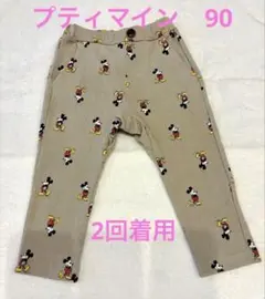 【プティマイン】petit main ディズニーミッキー パンツ 90 キッズ