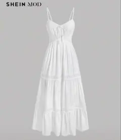 SHEIN キャミワンピース　白　ホワイト　夏服春服