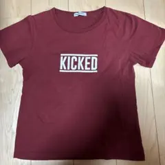 BROWNY KICKED 半袖Tシャツ バーガンディのサムネイル