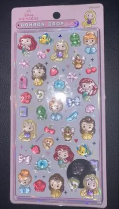 ボンボンドロップシール ディズニー プリンセス