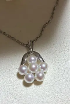 MIKIMOTO ミキモト パール ネックレス シルバー ケース付き　SIL刻印のサムネイル